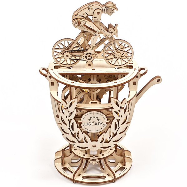 Levně Ugears 3D dřevěné mechanické puzzle Samohybný cyklista