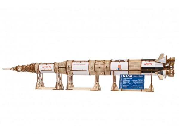Levně Ugears 3D dřevěné mechanické puzzle NASA, Saturn V