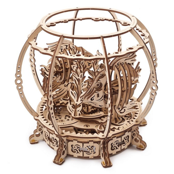Levně Ugears 3D dřevěné mechanické puzzle Mechanické akvárium