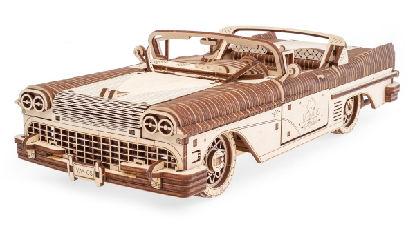 Levně Ugears 3D dřevěné mechanické puzzle VM-05 Kabriolet snů