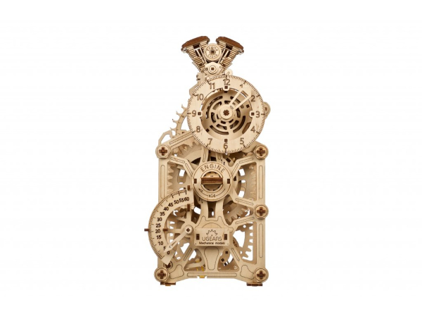 Levně Ugears 3D dřevěné mechanické puzzle Hodiny motoru