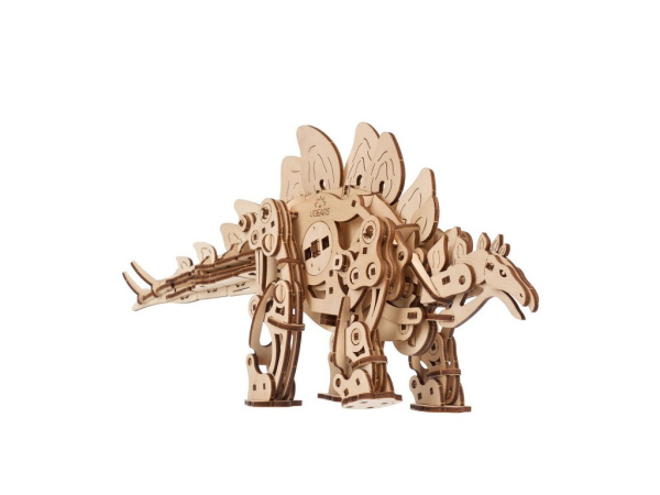 Levně Ugears 3D dřevěné mechanické puzzle Stegosaurus