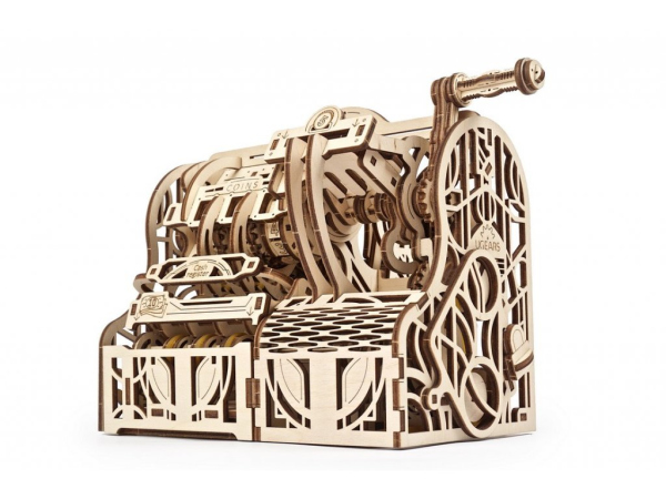 Levně Ugears 3D dřevěné mechanické puzzle Pokladna