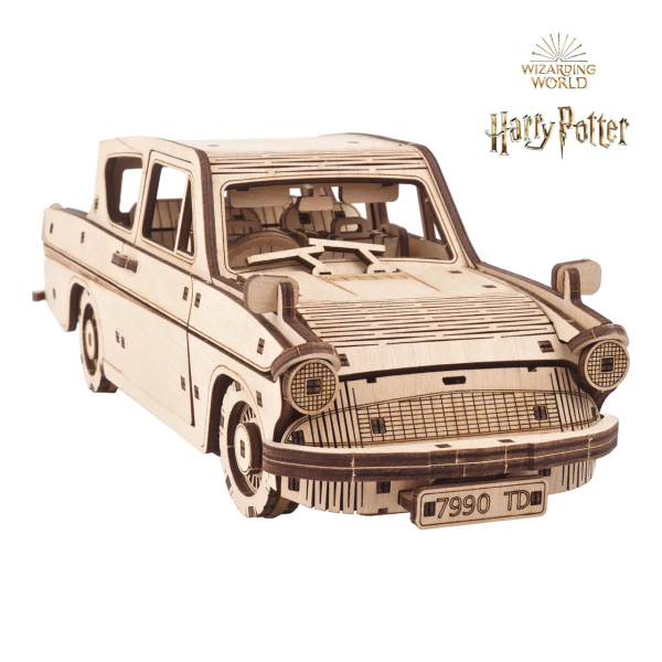 Levně Ugears 3D dřevěné mechanické puzzle Harry Potter Létající Ford Anglia