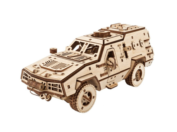 Levně Ugears 3D dřevěné mechanické puzzle Dozor-B Combat Vehicle