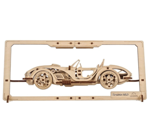 Levně Ugears 2,5D dřevěné mechanické puzzle Roadster MK3