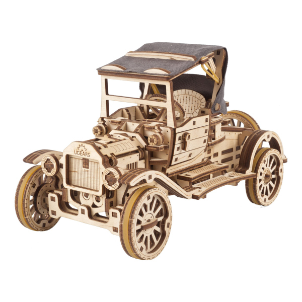Levně Ugears 3D dřevěné mechanické puzzle Historický automobil UGR-T