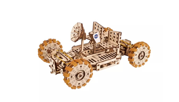 Levně Ugears 3D dřevěné mechanické puzzle NASA, Lunární vozítko