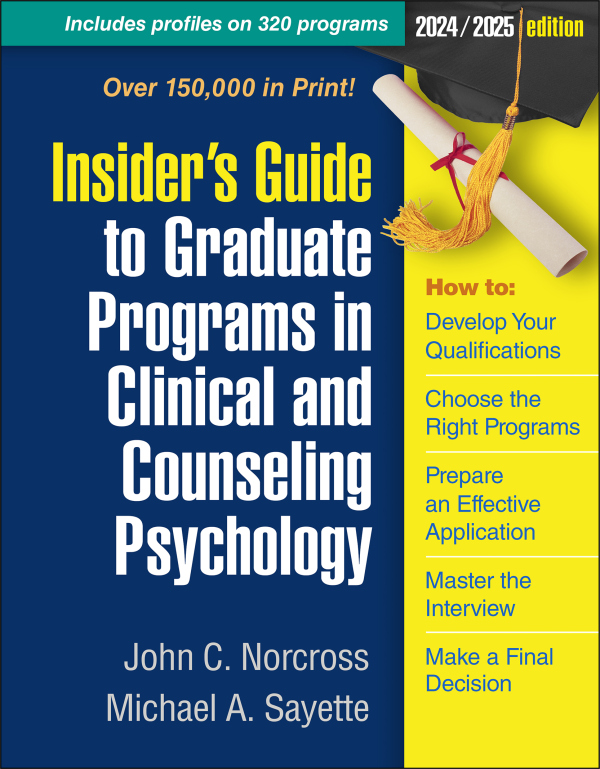 Levně Insider's Guide to Graduate Programs in Clinical and Counseling Psychology