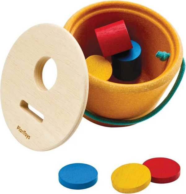 PlanToys Vhazovací box - válečky a mince
