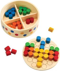 Levně PlanToys Skládání podle předloh v boxu
