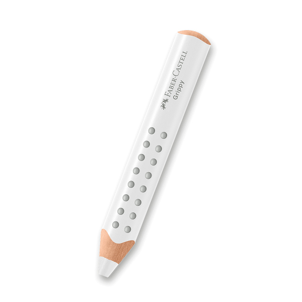 Levně Pastelka Faber-Castell Grippy - bílá