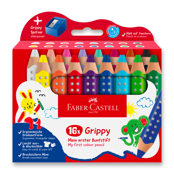 Levně Pastelka Faber-Castell Grippy - 16 barev
