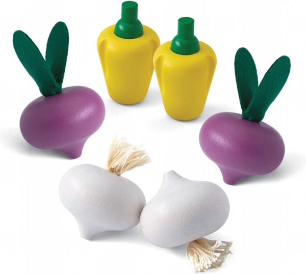 PlanToys Sada čerstvé zeleniny, sada C Montessori