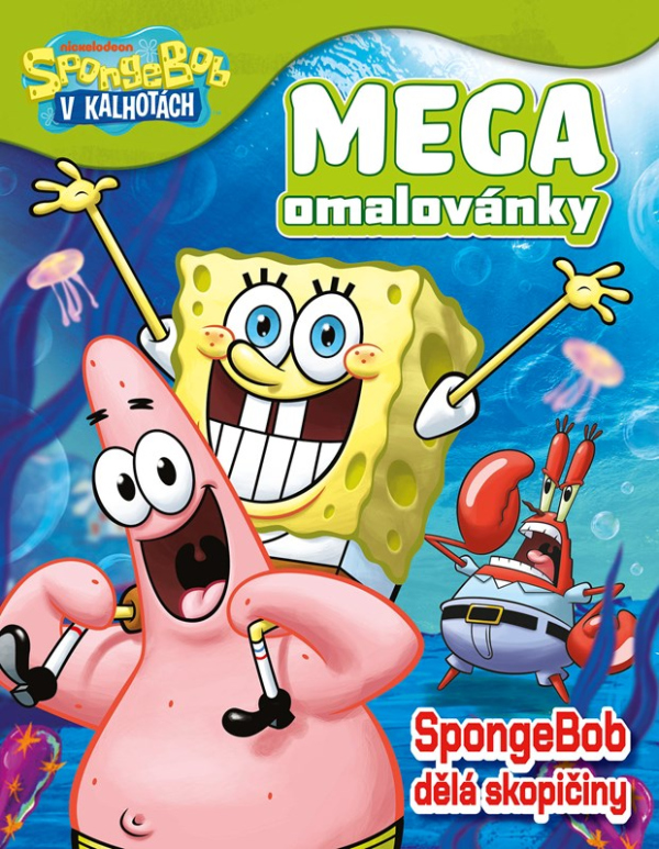 Levně SpongeBob - Mega omalovánky - SpongeBob dělá skopičiny