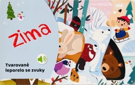 Levně Tvarované leporelo se zvuky Zima