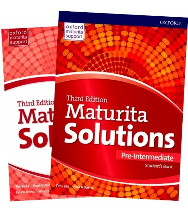 Sada – Maturita Solutions 3rd Edition Pre-Intermediate Student´s Book Czech Edition + Maturita Solutions 3rd Edition Pre-Intermediate Workbook Czech Edition