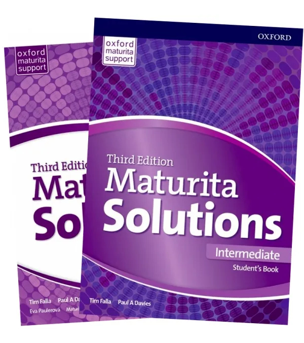 Sada – Maturita Solutions 3rd Edition Intermediate Student´s Book Czech Edition + Maturita Solutions 3rd Edition Intermediate Workbook Czech Edition