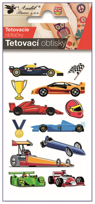 Tetovací obtisky Formule 10,5 x 6 cm Anděl Přerov s.r.o.