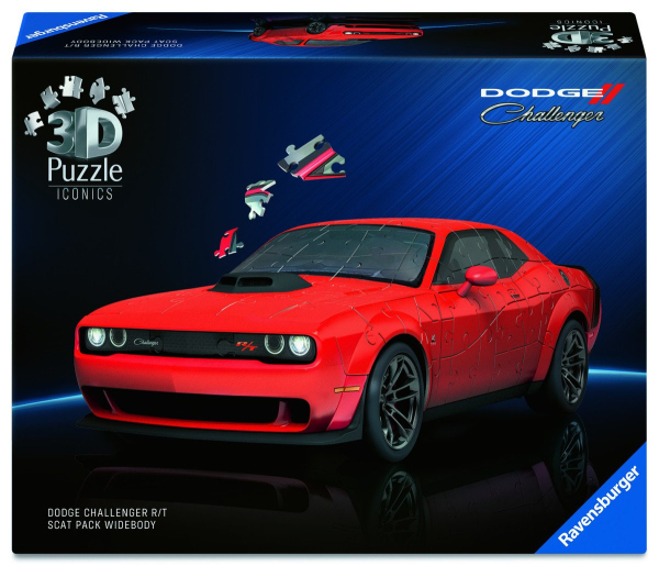 3D Puzzle Iconics: Dodge Challenger R/T Scat Pack Widebody 108 dílků