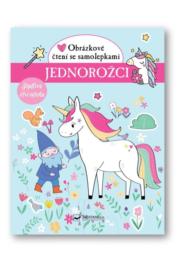 Levně Jednorožci Obrázkové čtení se samolepkami