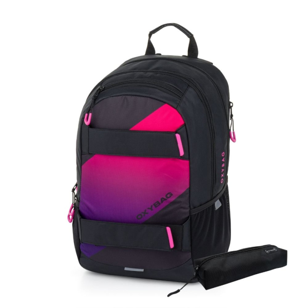 Levně Studentský batoh + etue OXY Sport Ombre girl