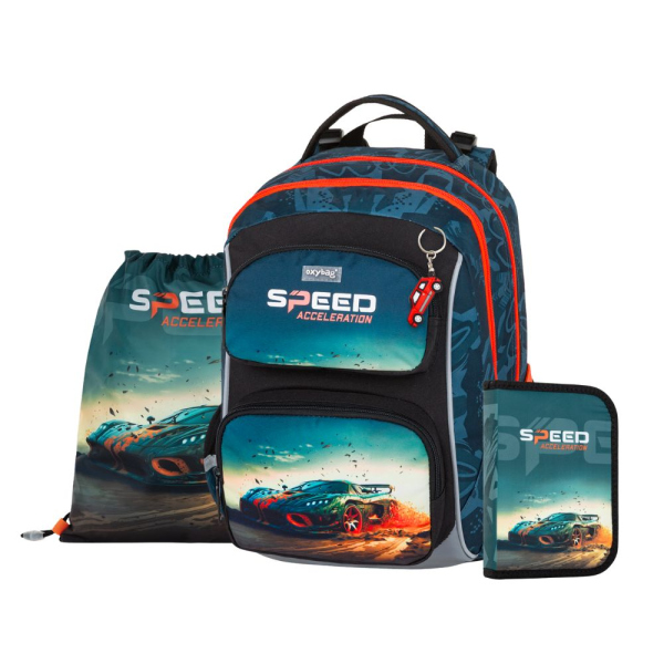 Levně Školní set 3ks OXY JUMPER Auto
