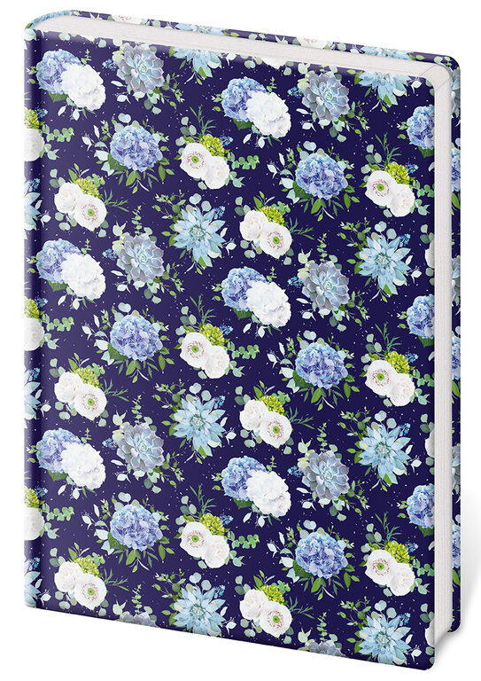 Linkovaný zápisník Vario XL - Floral