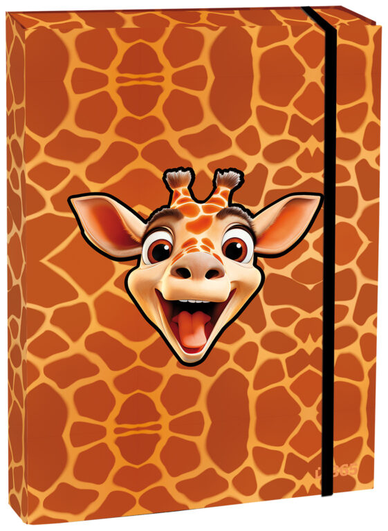 Levně Box na sešity s klopou A4 Giraffe