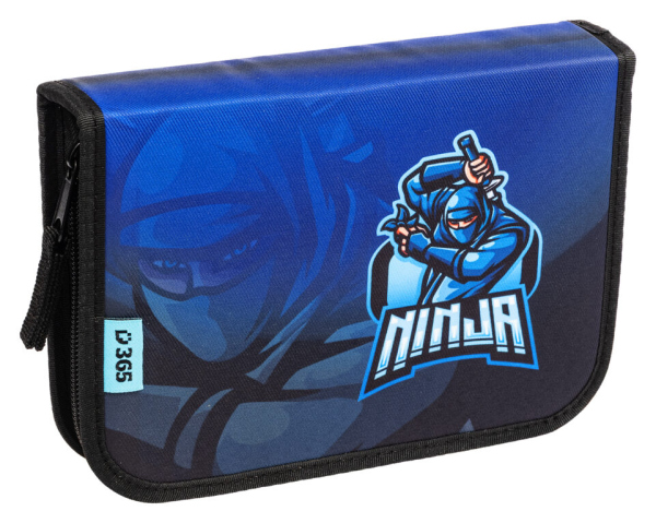 Levně Školní penál jednopatrový Ninja