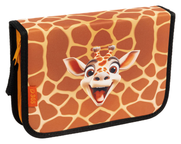 Levně Školní penál jednopatrový Giraffe