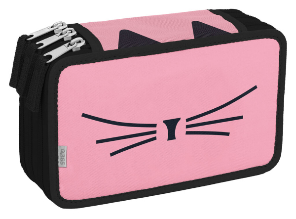 Levně Školní penál třípatrový Cat lady