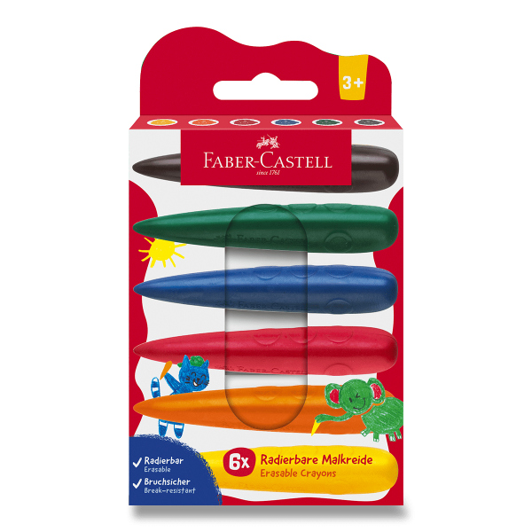 Levně Voskové pastelky do dlaně Faber-Castell - 6 barev