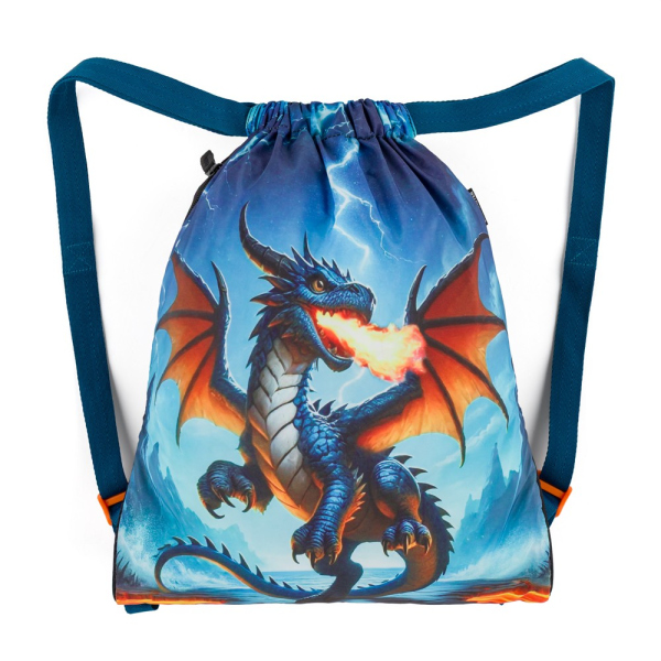 Levně Bagmaster SÁČEK LUMI 26 D školní na přezůvky / tělocvik – drak