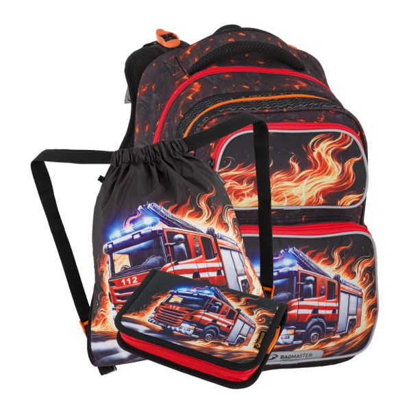Levně Bagmaster DOPI 26 B malý školní set pro prvňáčky – hasiči