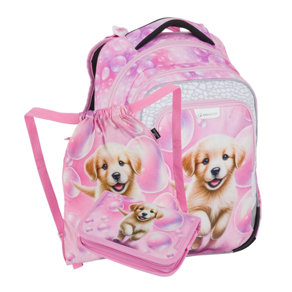 Levně Bagmaster LUMI 26 A malý školní set pro prvňáčky – pejsek