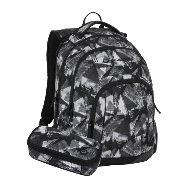 Levně Bagmaster LINCOLN 26 A studentský set – černo-bílý