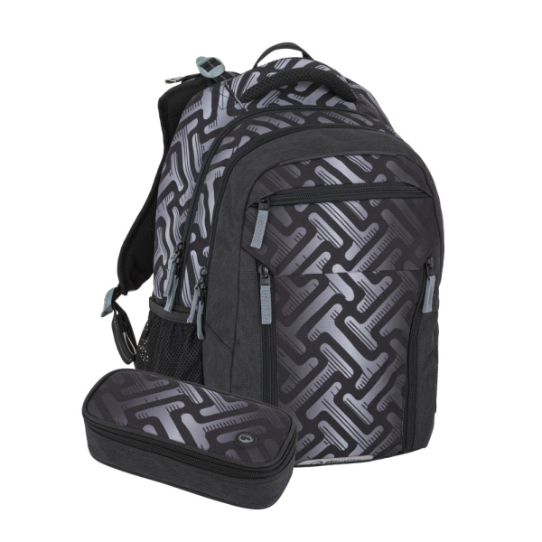 Levně Bagmaster PORTO 26 A školní set – šedý