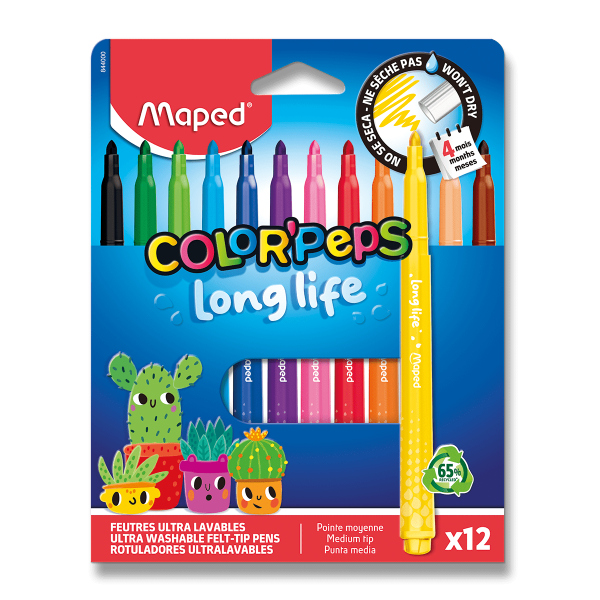 Levně Fixy MAPED Long Life 2.0 - 12 ks