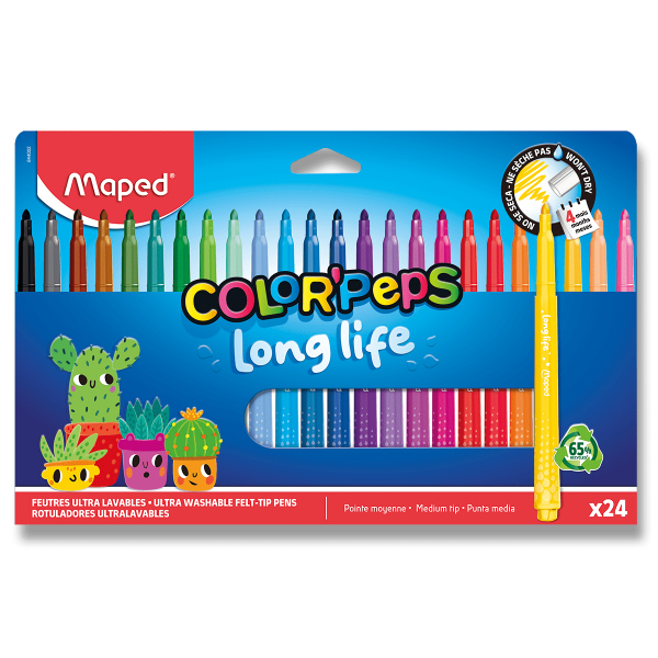 Levně Fixy MAPED Long Life 2.0 - 24 ks