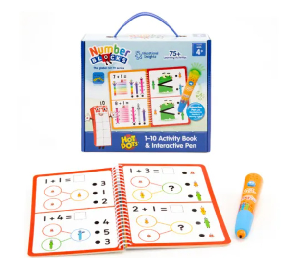 Levně Educational Insights - Aktivitní sešit Hot Dots® Numberblocks 1-10 a interaktivní pero