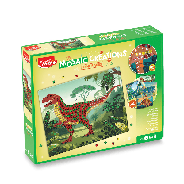 Levně Sada Maped Creativ Mosaic Creations - Dinosauři