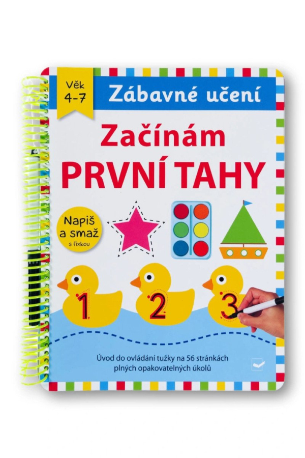 Začínám první tahy napiš a smaž s fixou