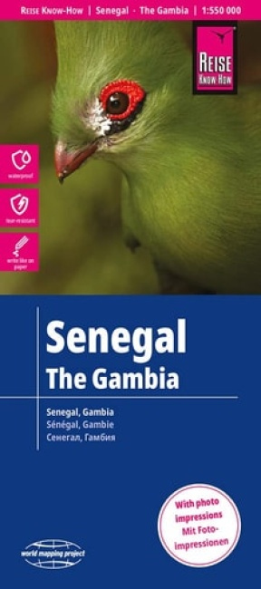 Levně Senegal / the Gambia (1:550.000)