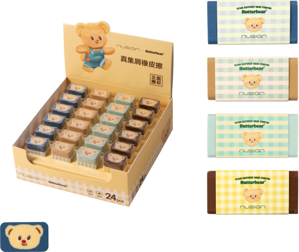 Levně Guma mazací BUTTERBEAR DELI NS036-B mix