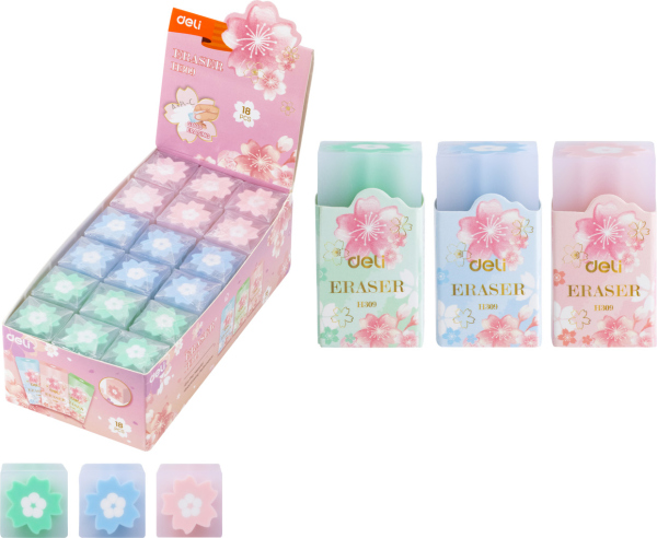 Levně Guma mazací SAKURA DELI EH309 mix