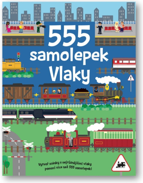 555 samolepek Vlaky