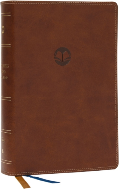 Enduring Word Study Bible: Pastoral Commentary from Every Chapter of the Bible (NKJV, Brown Leathersoft, Red Letter, Comfort Print)