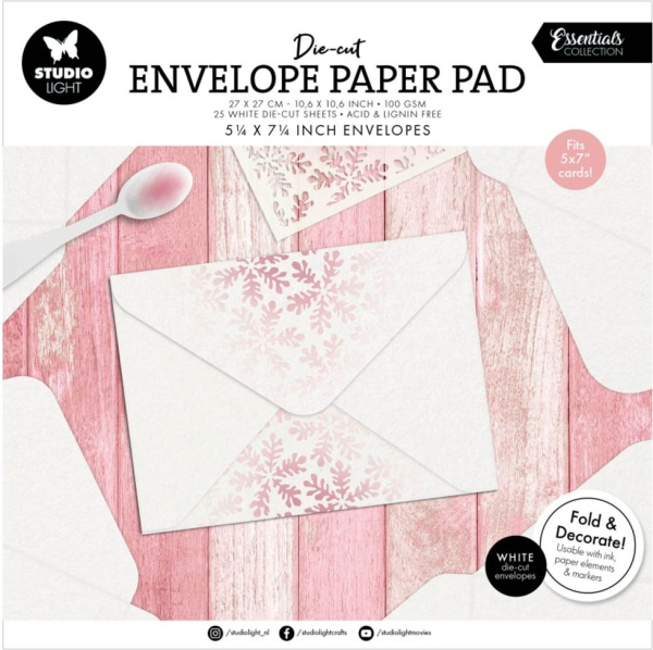 Studio Light Základy obálek v bloku Studio Light, 25 l. - Obálky 5”x7” (12,7x17,8 cm)