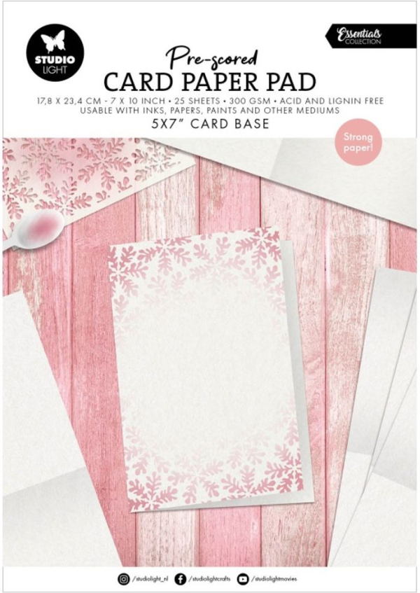 Studio Light Základy přání v bloku Studio Light, 25 l. - Přání 5x7 (12,7x17,8 cm)